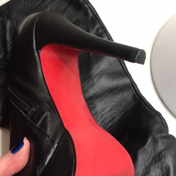 Louboutin Stiletto Boots Size 10 Euro 40 - Picture 12 of 17